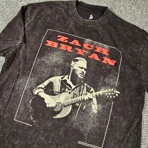 Zach Bryan Quittin Time Tour 2024 T-Shirt One Of These Days Acid Wash Black